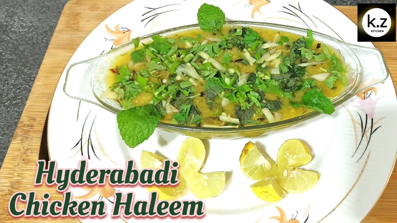 Hyderabadi Chicken Haleem / Daleem Recipe | चिकन हलीम/ दलीम रेसिपी | By k.z kitchen