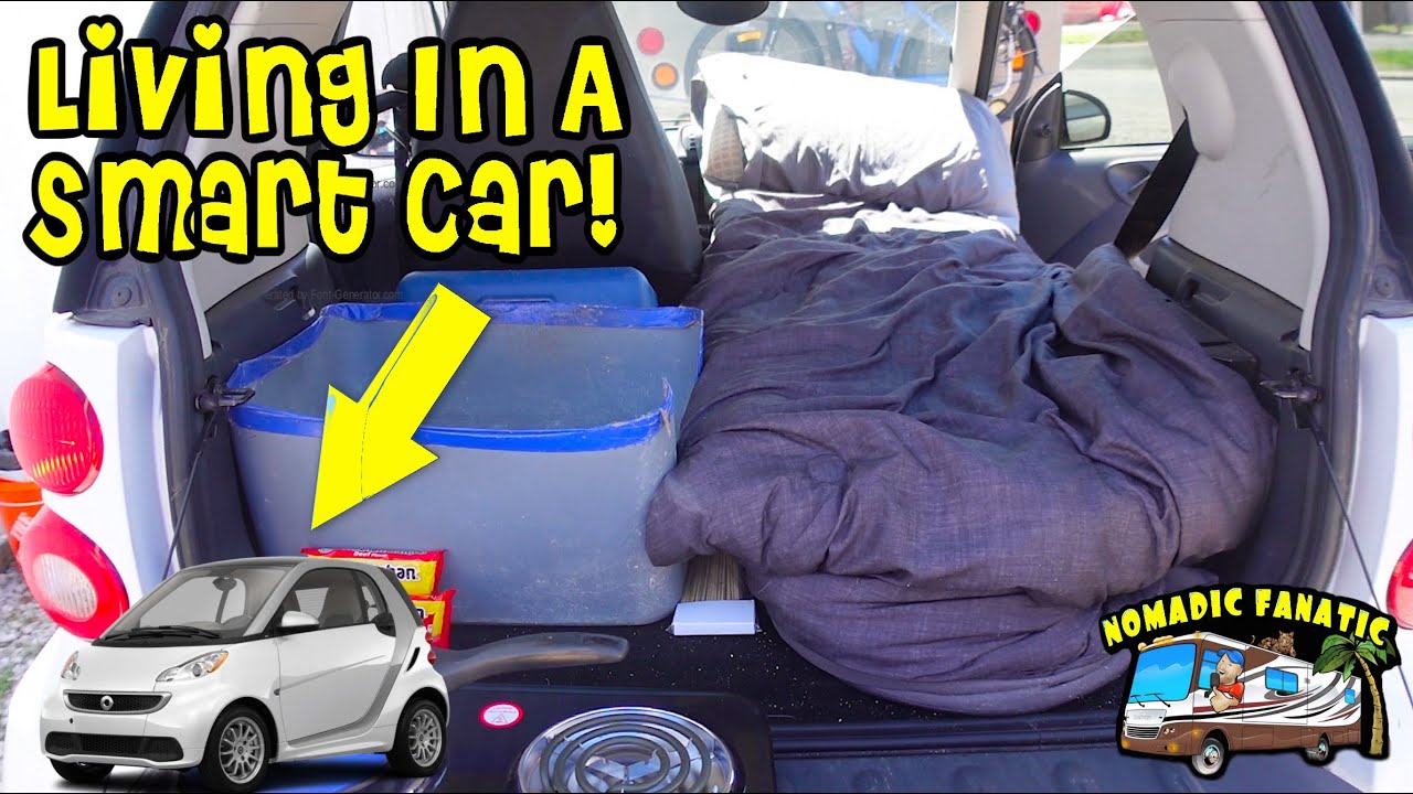 Camping/Living in Worlds Smallest Car ~ A SMART CAR LIFE