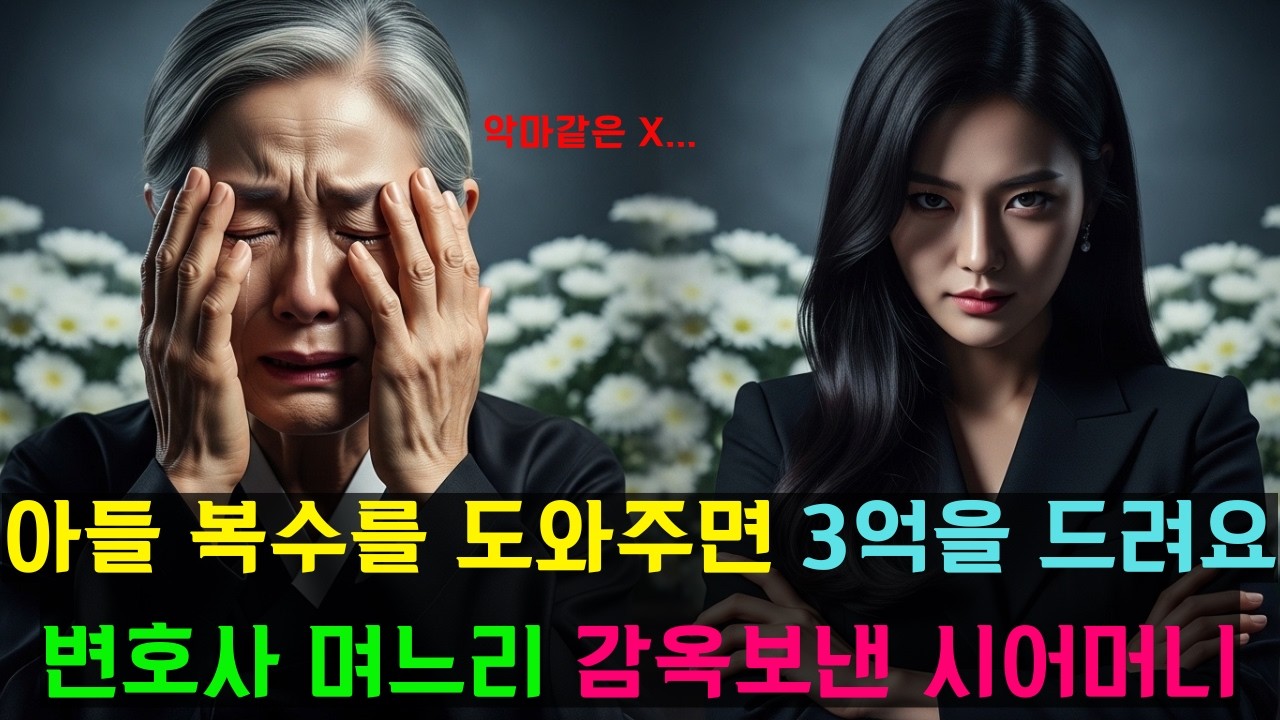 아들의 복수를 도와주면 3억을 다 드릴게요...변호사 며느리 감옥보낸 시어머니 [인생 이야기 | 감동사연 | 사연 라디오 | 오디오 드라마]
