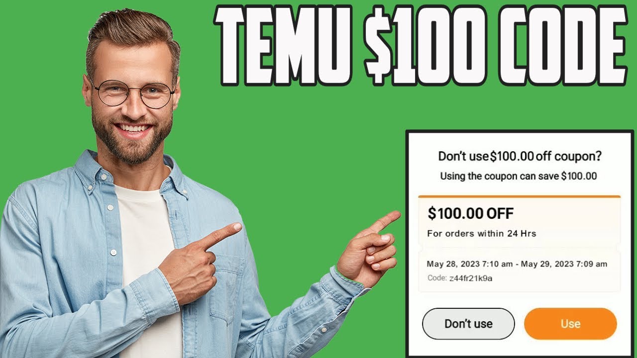 TEMU Code - Get $100 Off on Your Order (for existing customers) Temu Coupon Code
