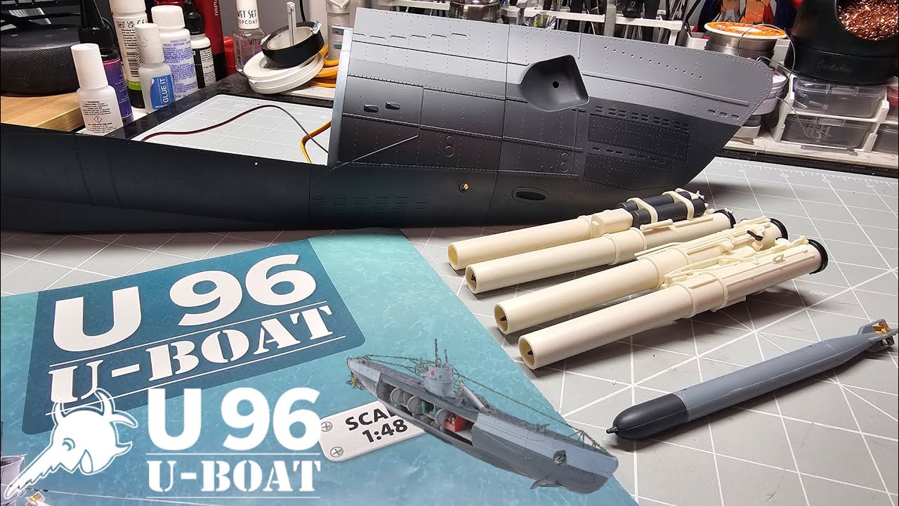 Соберите подводную лодку U96 в масштабе 1:48 — комплект 3 — этапы 9–12