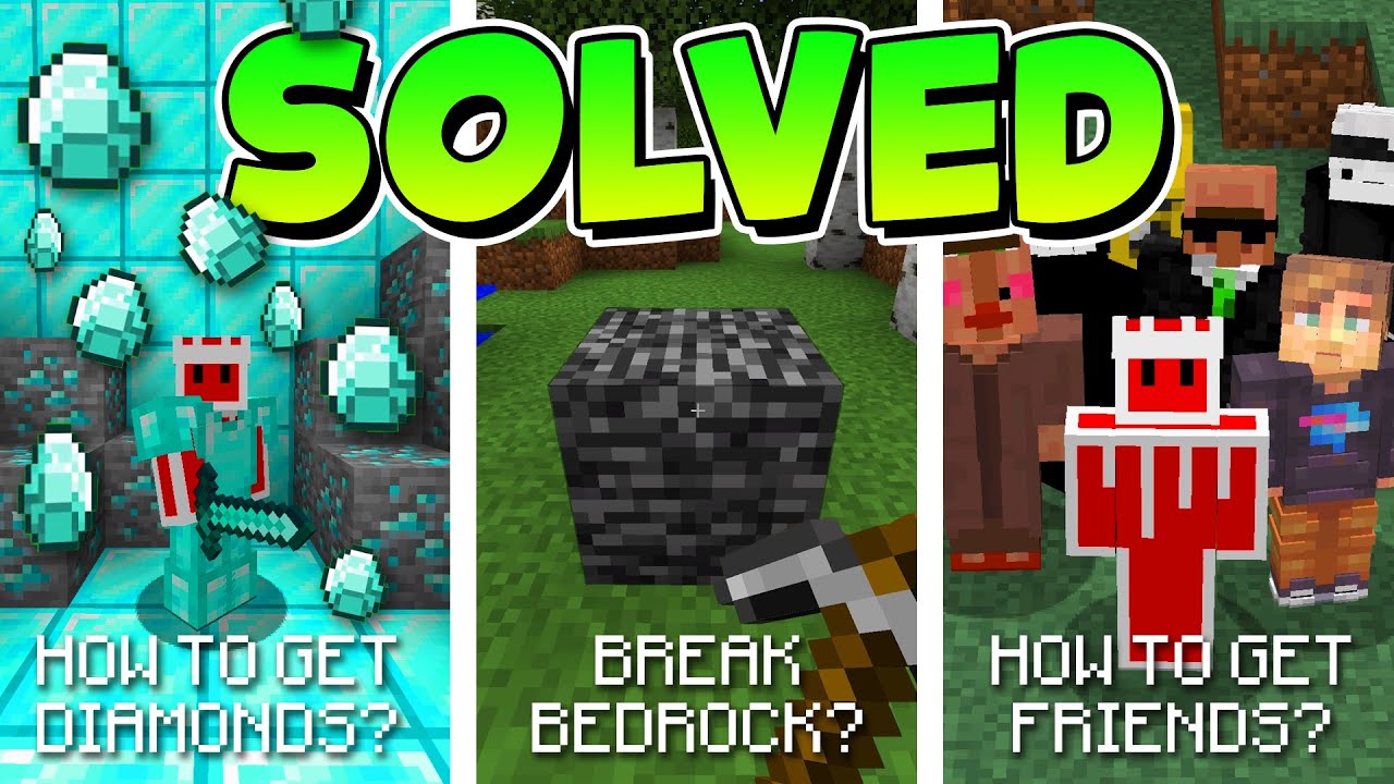 Решение ВСЕХ ваших проблем в Minecraft (все шорты вместе)