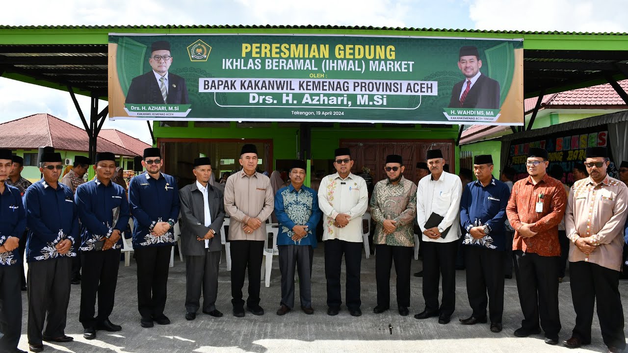 Peresmian Gedung Baru Ihmal Market oleh Kakanwil Kemenag Aceh