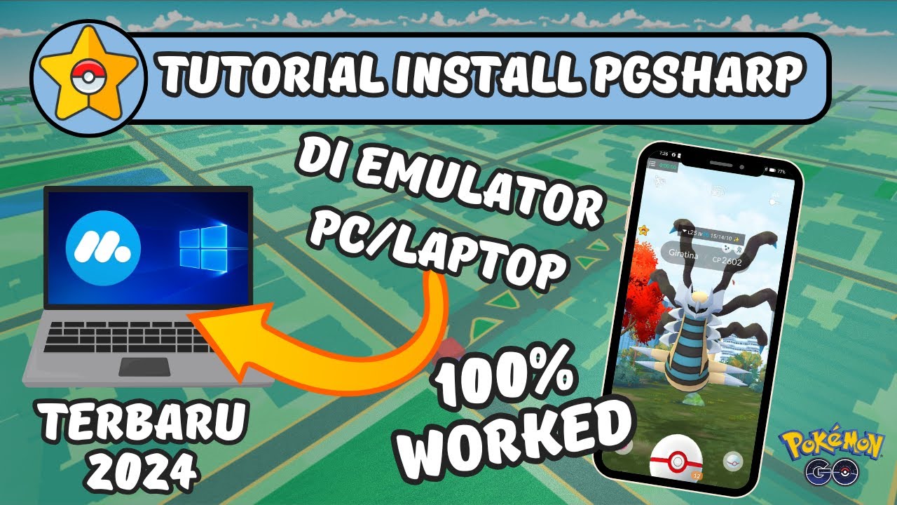 TERBARU❗Tutorial Mudah Cara Main Pokemon Go PGSHARP di Emulator 2024 | 100% Worked~