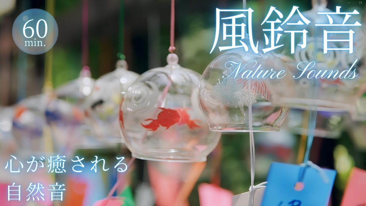風鈴の音で癒される至福の1時間【睡眠/自然音/ASMR/BGM/瞑想/作業用】