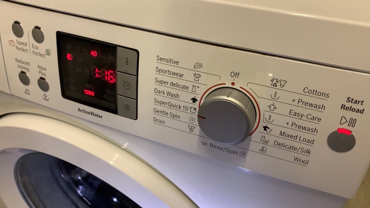 Bosch Exxcel 7 WAQ28460GB - Dark Wash 40°