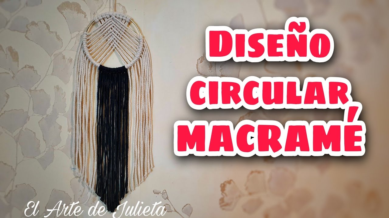 Macramé circular - Diseño hecho a mano