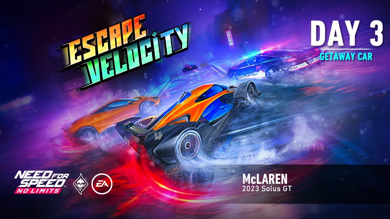 Need For Speed: No Limits | 2023 McLaren Solus GT (Escape Velocity - Day 3 | Getaway Car)