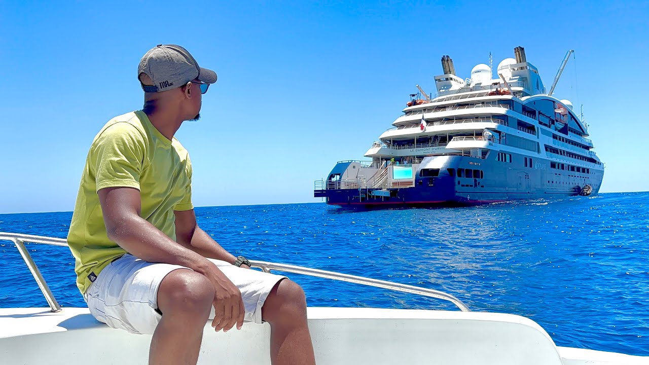 O dia que vi um CRUZEIRO 🚢 por perto! Vamos a Pomene part I