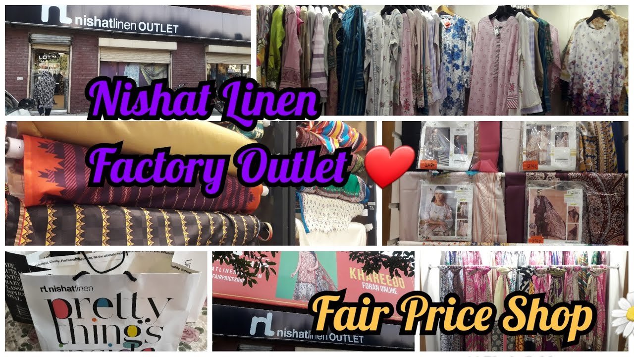 Nishat Linen Factory Outlet Lahore Visit | Nishat Linen Fair Price Shop Sale | Shopping Vlog | ❤