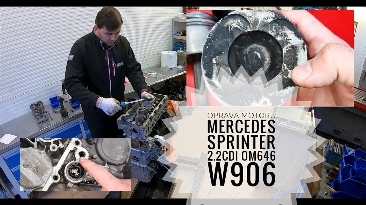 Oprava repas motoru Mercedes Sprinter 2.2CDI OM646 W906