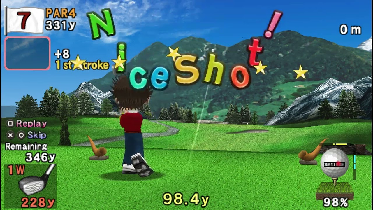 Hot Shots Golf Open Tee Gameplay (PPSSPP)