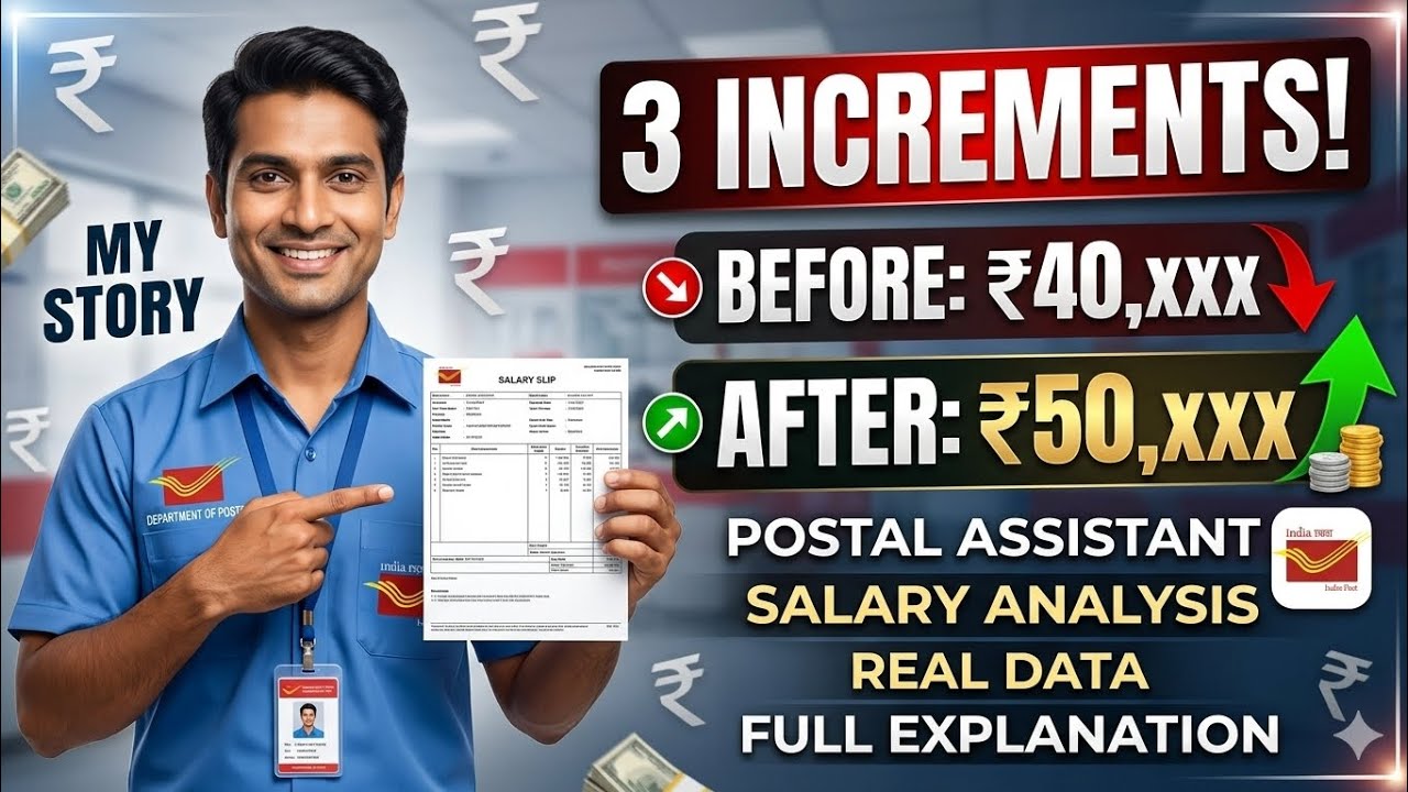 SALARY SLIP OF POSTAL ASSISTANT 2026 |POSTAL - PATH | POST OFFICE | DEPARTMENT OF POST|