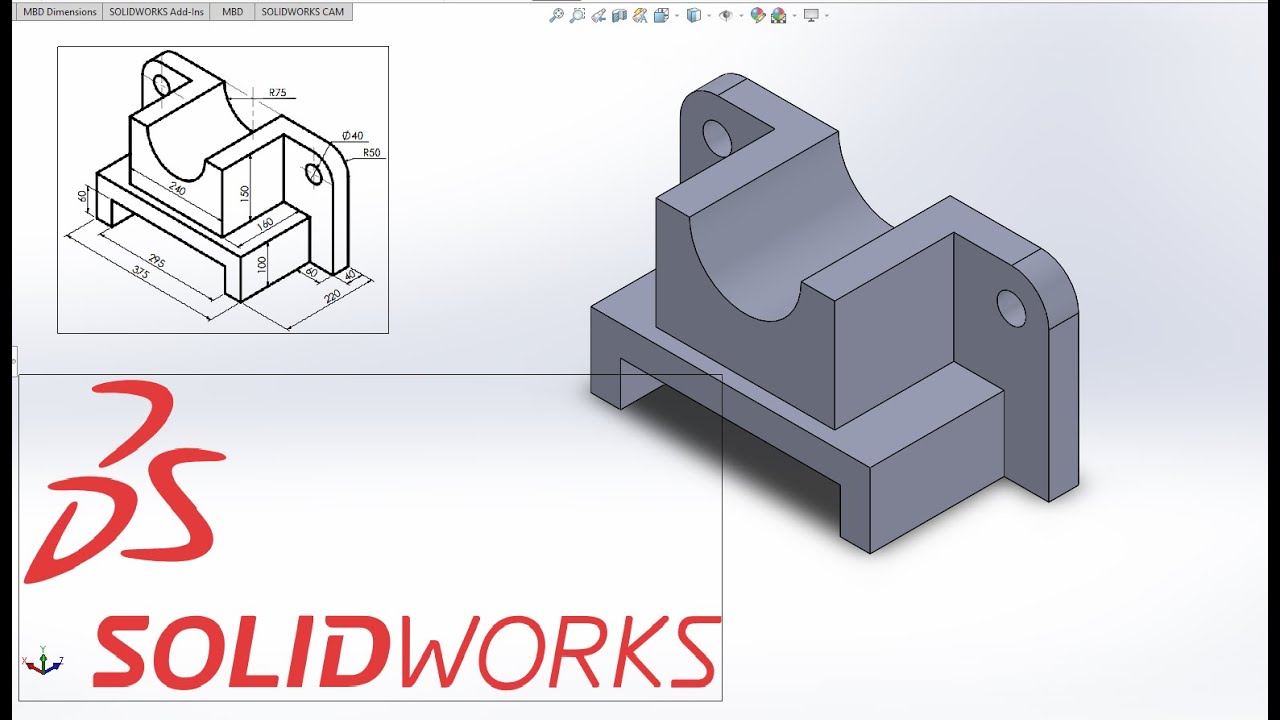 3D Drawing in SolidWorks (Reference geometry & Relations)
