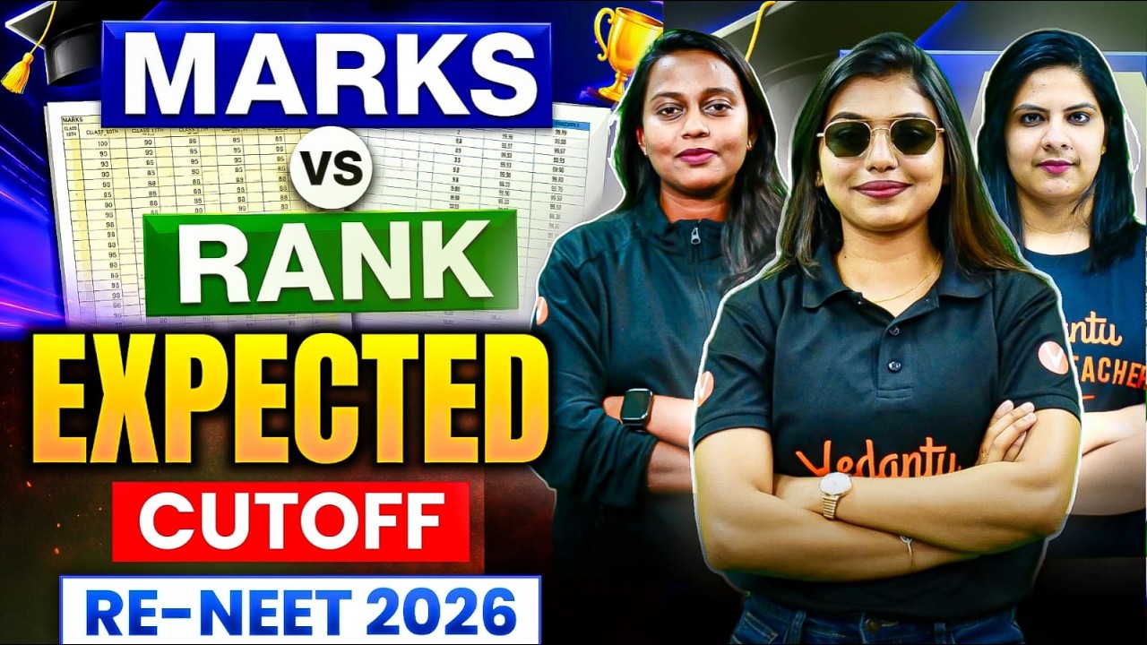 RE-NEET 2026 Expected Cutoff & Marks vs Rank Analysis 📉 Gopika Mam