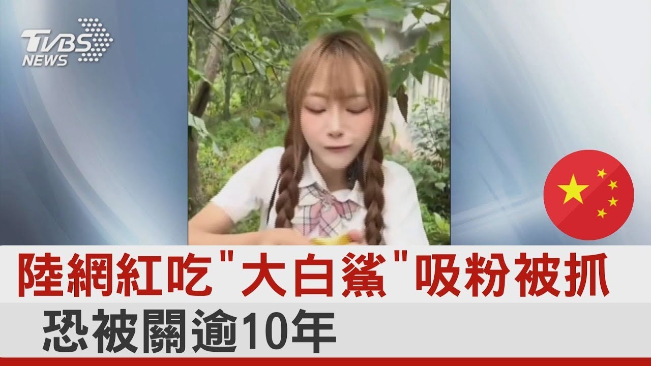 陸網紅吃「大白鯊」吸粉被抓 恐被關逾10年｜TVBS新聞