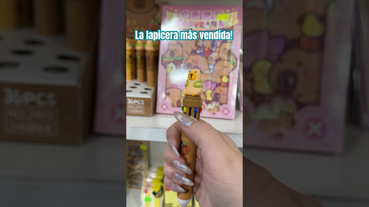 La lapicera m&aacute;s vendida de toda la librer&iacute;a!  Lapicera #ventas #lapiceras #papeleria #capibara