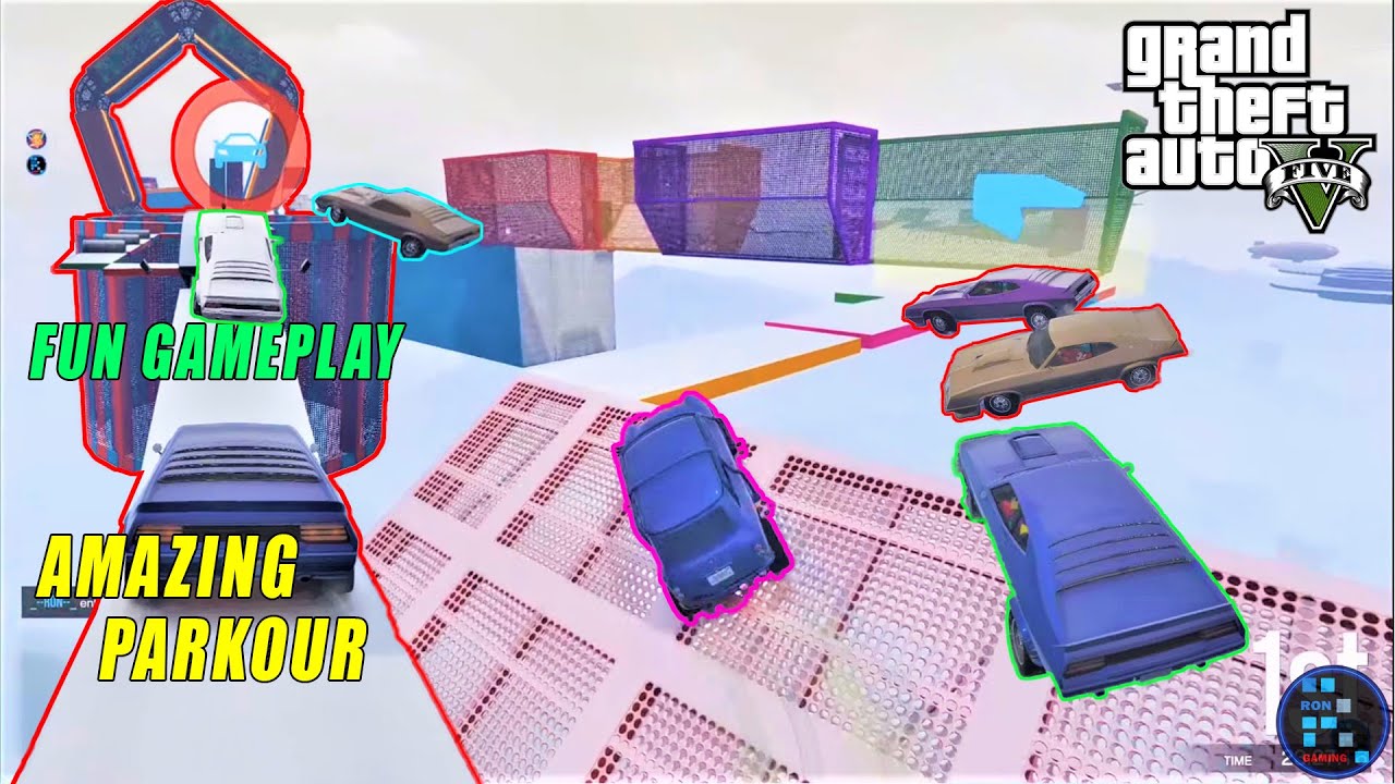 GTA V | Amazing Parkour Becomes Hard Because Of Snow