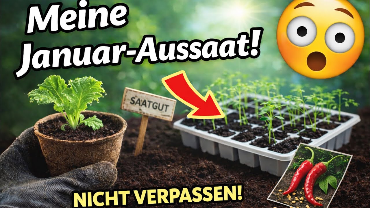 Meine Januar- Aussaat 