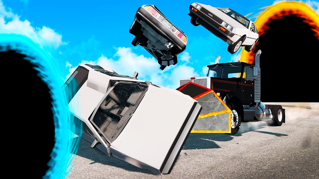 We Used Portals and JATOs to Destroy Cars in BeamNG Multiplayer!