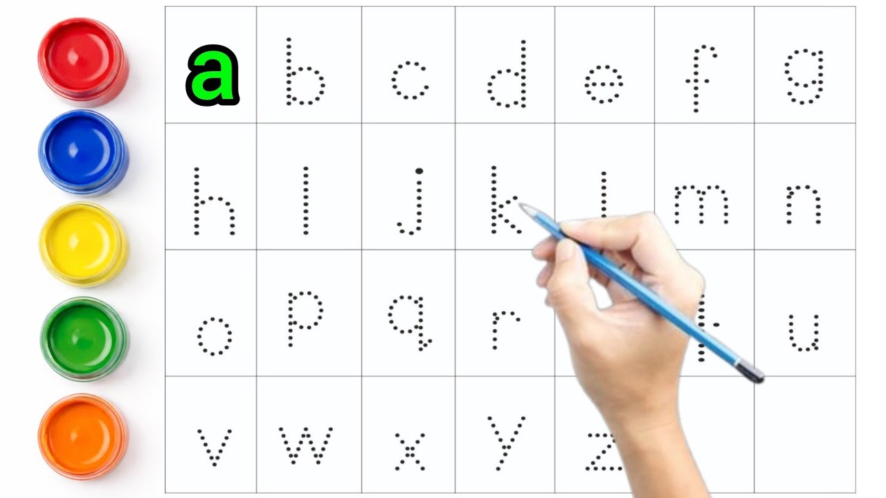 A to Z Alphabet Writing Practice | ABC Coloring & Tracing for Kids ll