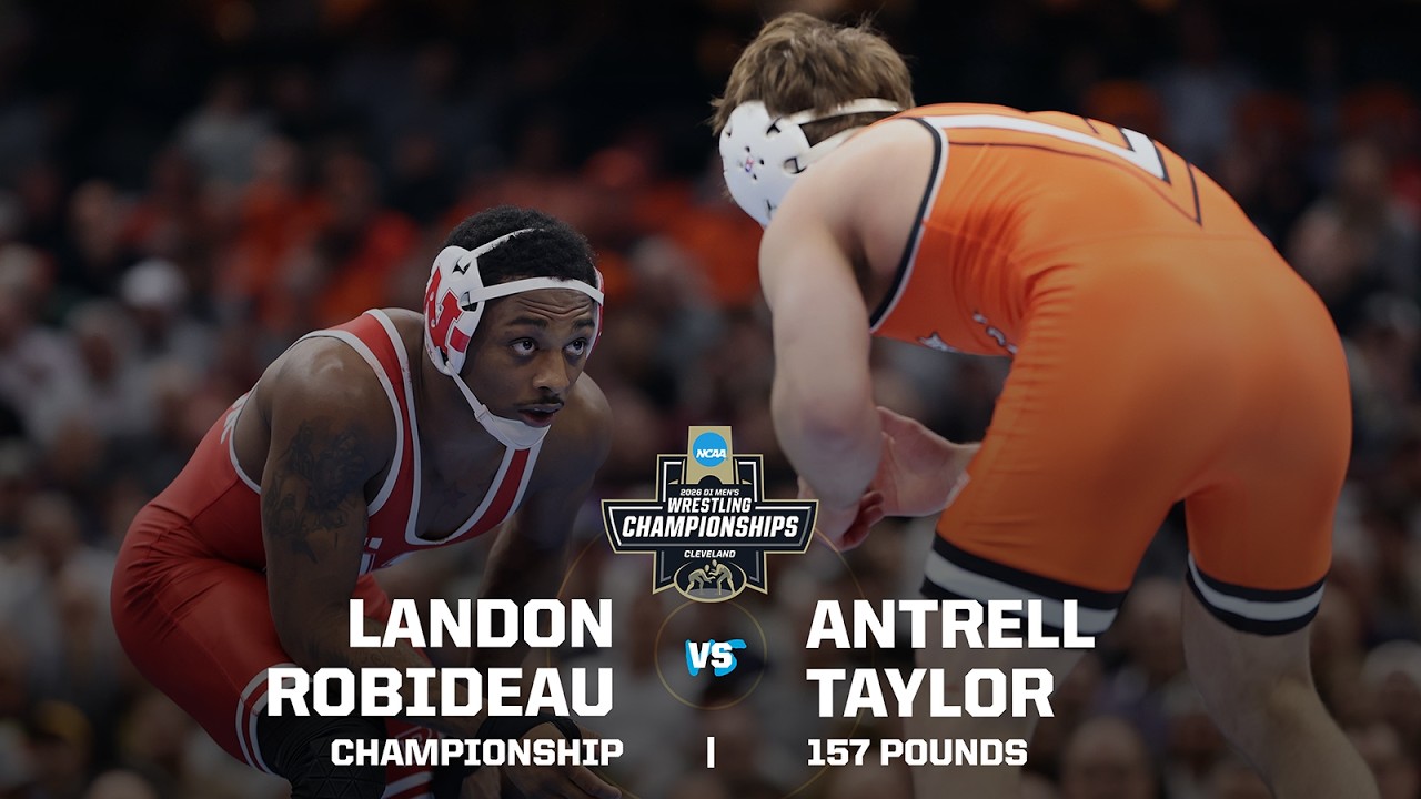 Landon Robideau vs. Antrell Taylor: 2026 NCAA wrestling championship (157 pounds)