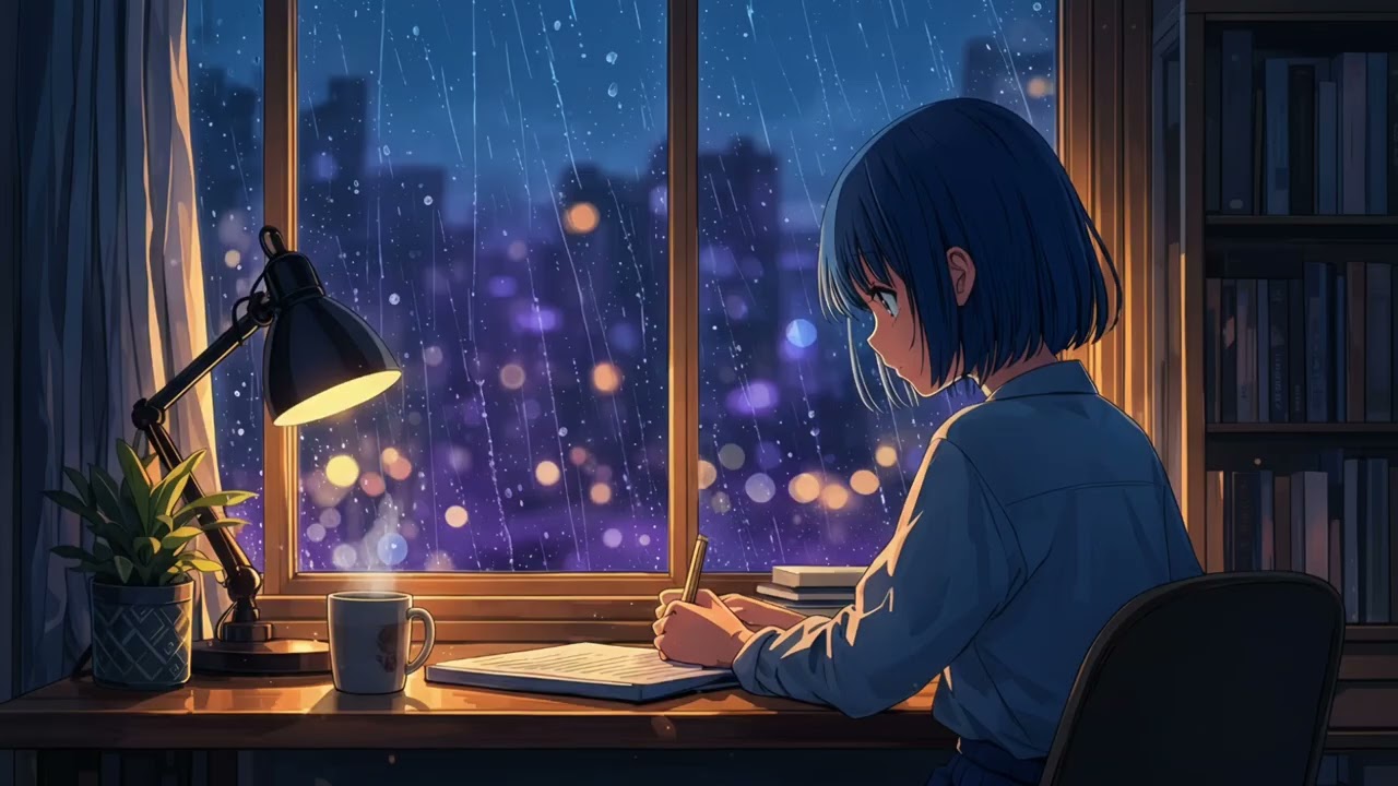 Rainy Night Study Lofi ☔ Soft Chill Beats for Focus & Relaxation | Vol.2