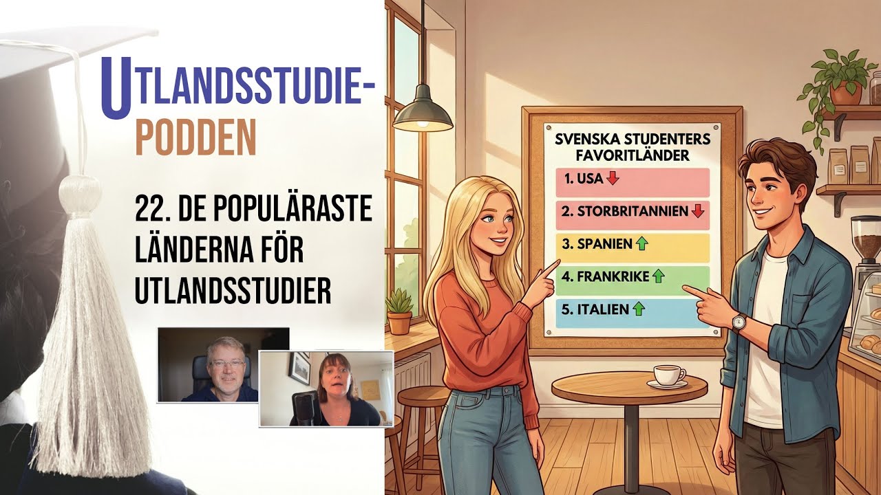 De populäraste länderna för utlandsstudier