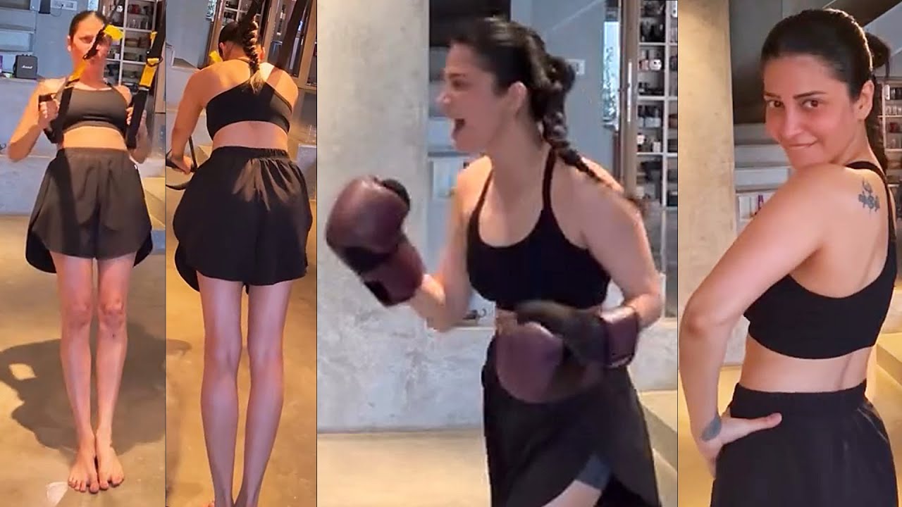 Shruti Haasan Boxing Practice Exclusive Visuals At Her House | Shruti Haasan Latest Video |News Buzz