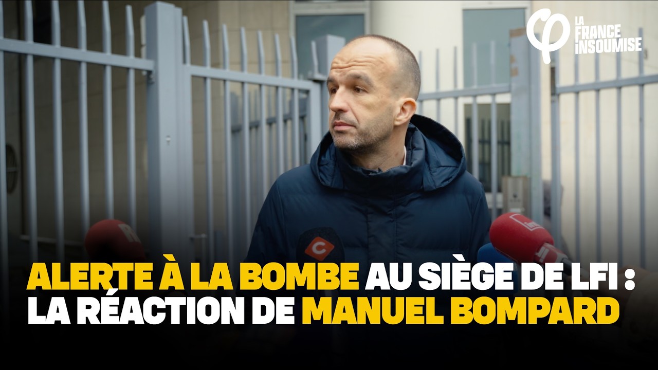 🔴 Alerte à la bombe au siège de LFI : la réaction de Manuel Bompard