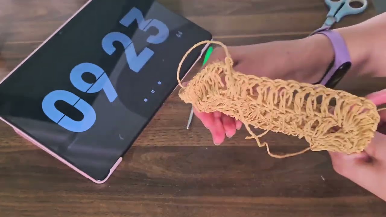 Relaxing Crochet With Me | 1 Hour of Peaceful Paper Yarn Crafting