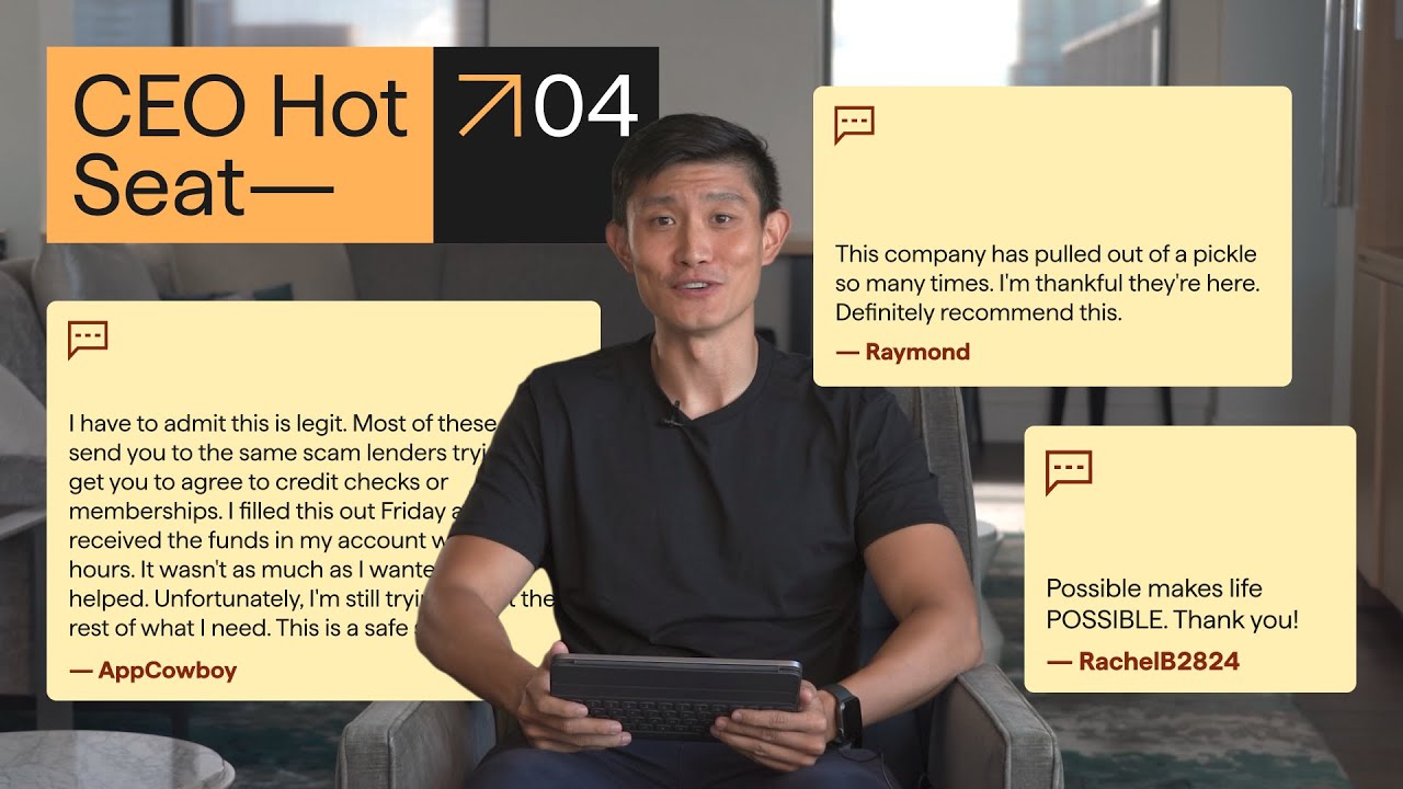 CEO Hot Seat Episode 4 | Why Customers Are Thanking Possible | Possible Finance
