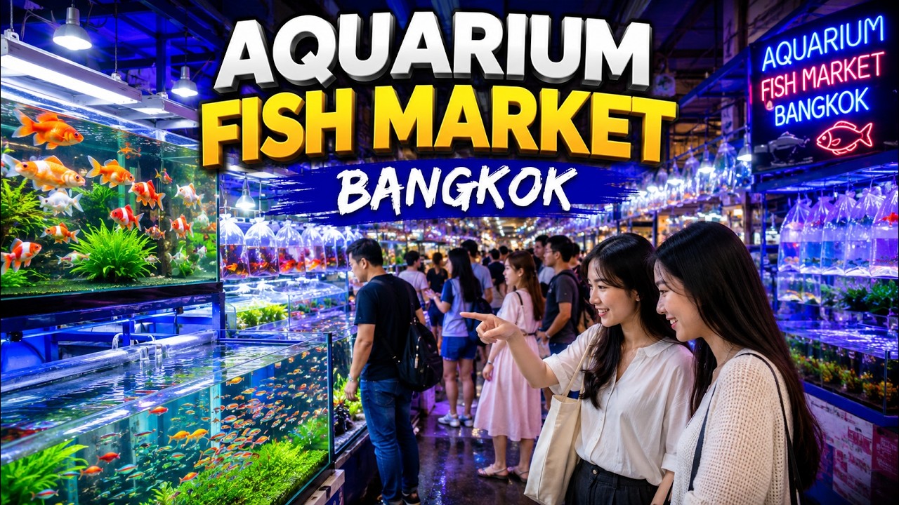 Bangkok,Chatuchak Aquarium Fish Market one of the Largest Aquarium Fish Markets in Asia!