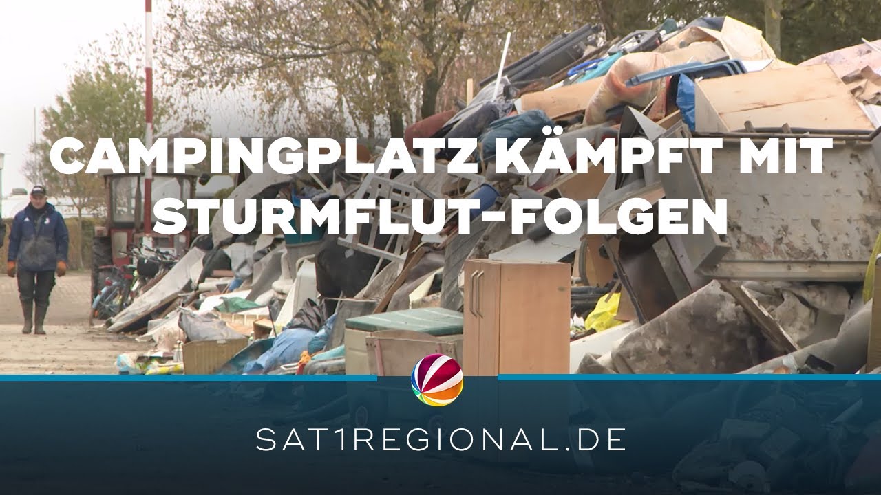Nach Ostsee-Sturmflut: Campingplatz Damp kämpft mit den Folgen