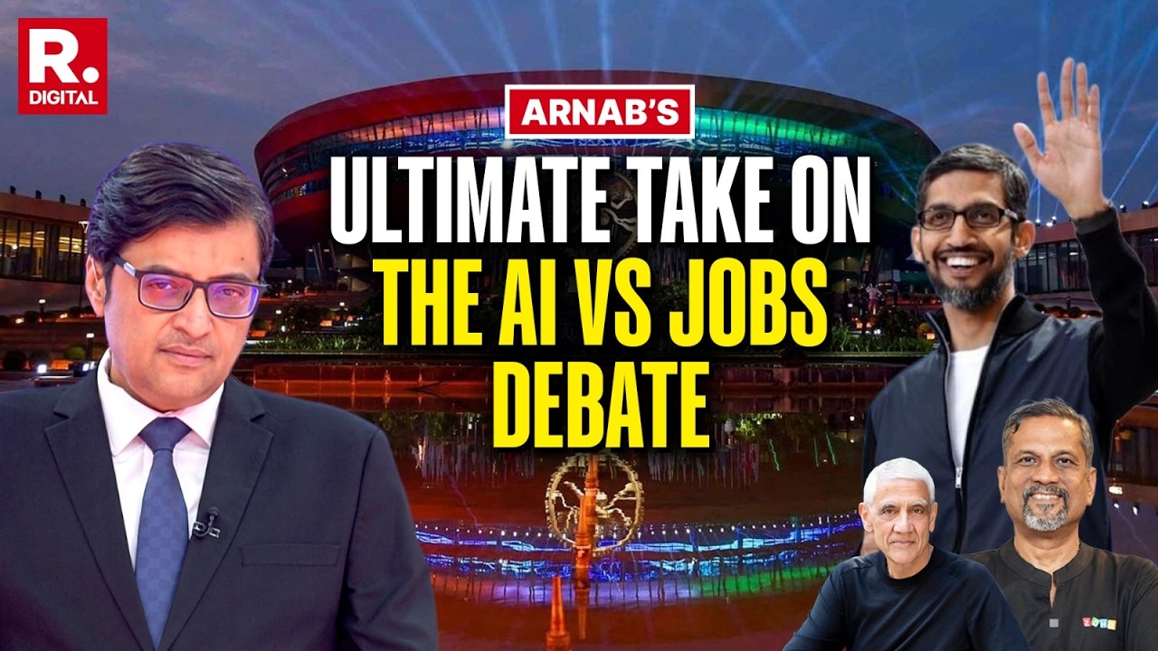 Arnab's Ultimate Take On The Raging AI Vs Jobs Debate | Sridhar Vembu | Vinod Khosla
