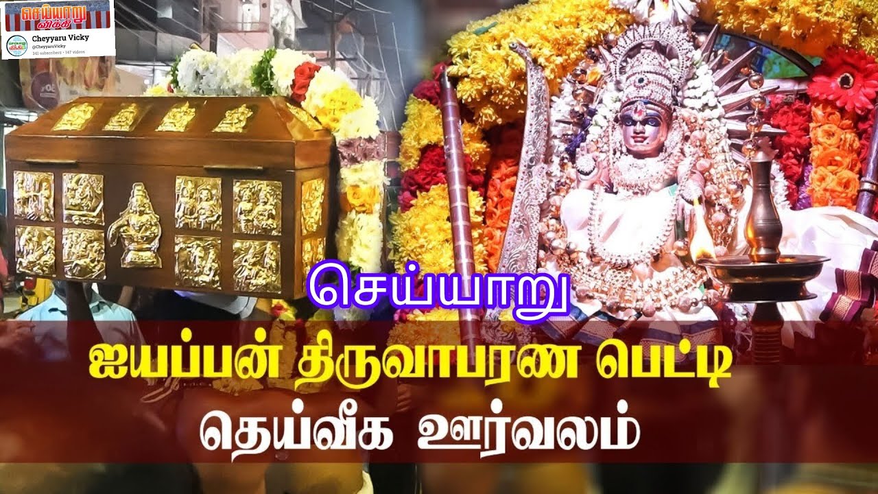 செய்யாறு ஐயப்பன் திருக்கோயில் திருவாபரணப் பெட்டி மற்றும் மகரஜோதி தரிசனம் 🔥