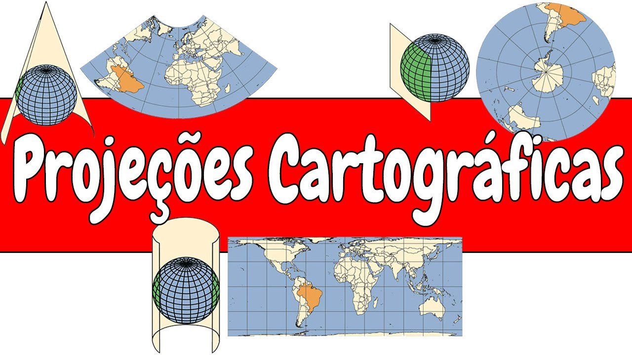 Projeções Cartográficas: Plana, Conica e Cilindrica - Entenda Agora
