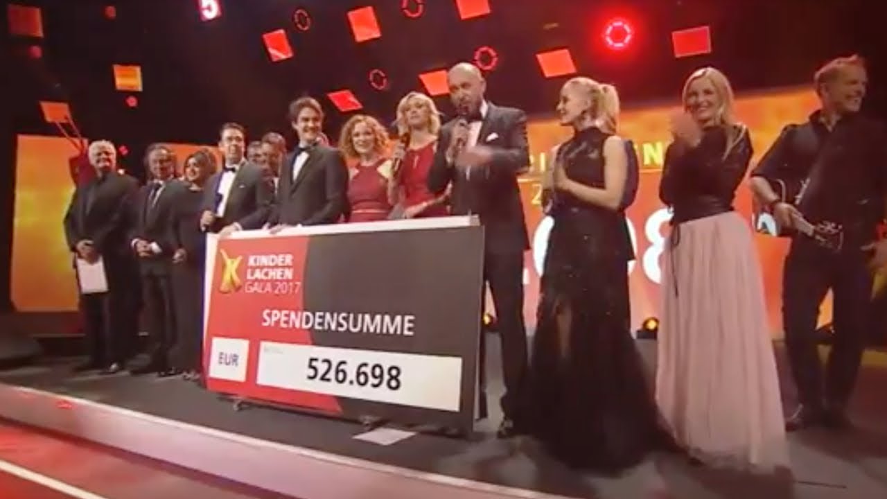 Spendensumme - Kinderlachen Gala 2017