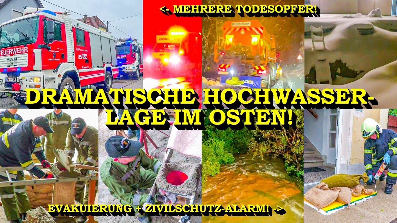 +++ MEHRERE TOTE & EVAKUIERUNGEN +++ HOCHWASSER-LAGE IM OSTEN | FEUERWEHR + KATASTROPHENSCHUTZ