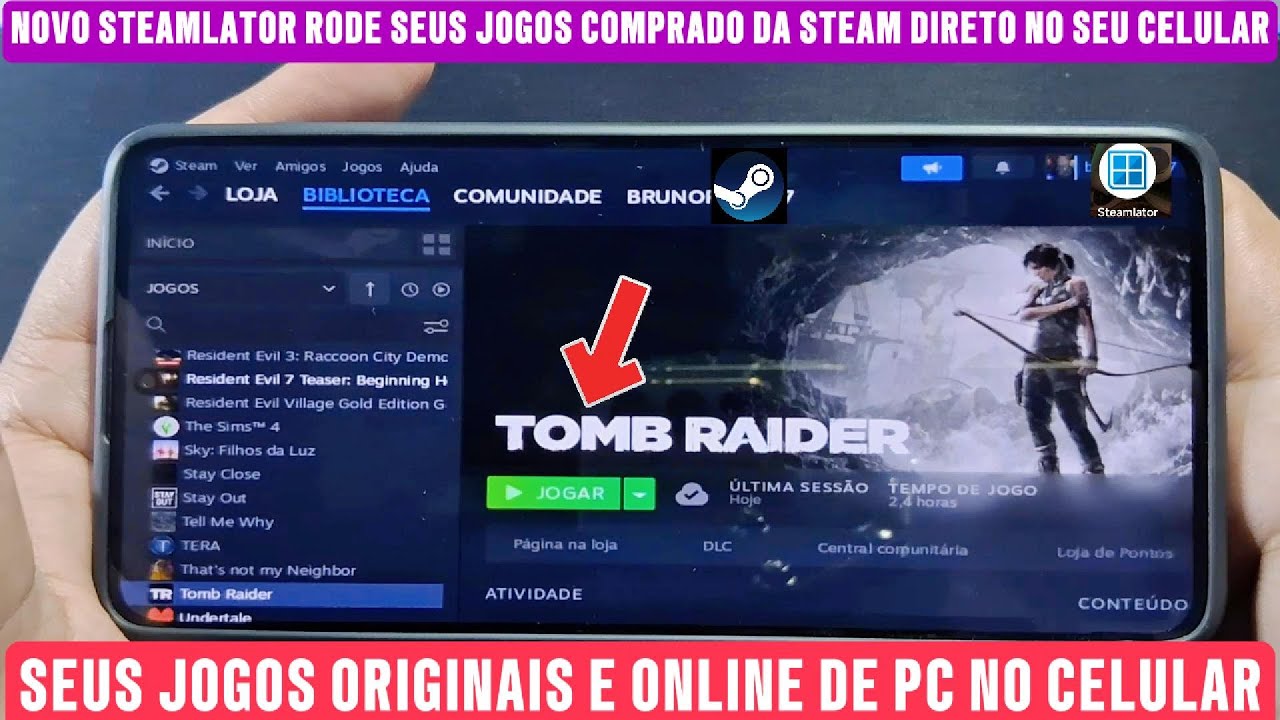STEAMLATOR: RODE SEUS JOGOS DA STEAM DIRETO DO CELULAR COM ESSA VERSÃO MODIFICADA DO WINLATOR!