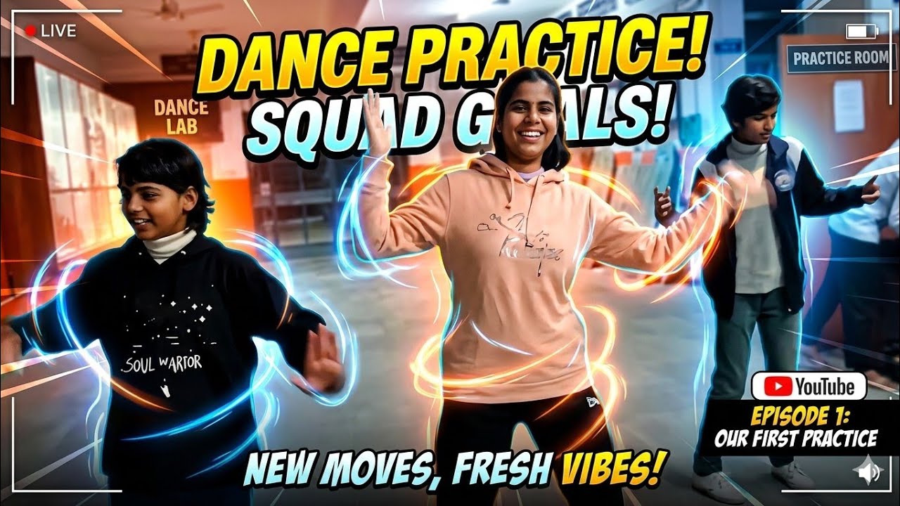 Girls group dance practice for Farewell party 