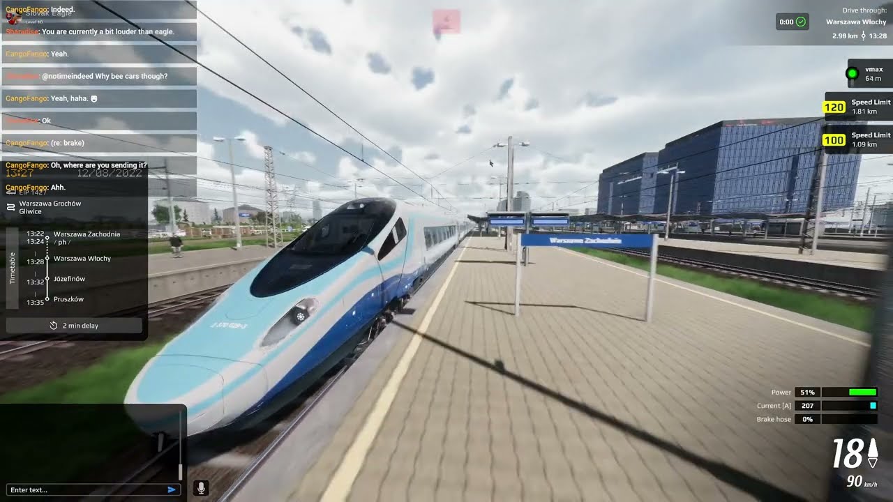 SimRail - Service EIP 1427 - Warsawa to Katowice Stream