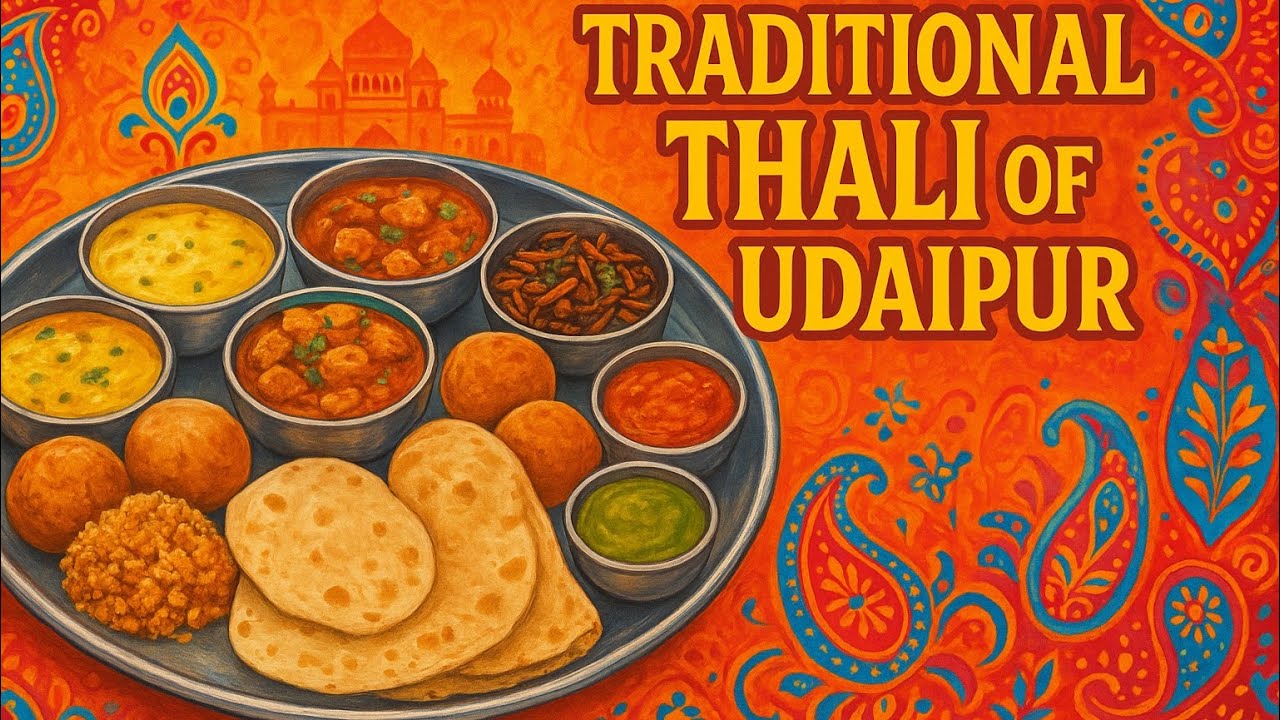 Traditional Thali of Udaipur &ndash; A Royal Rajasthani Feast 👑