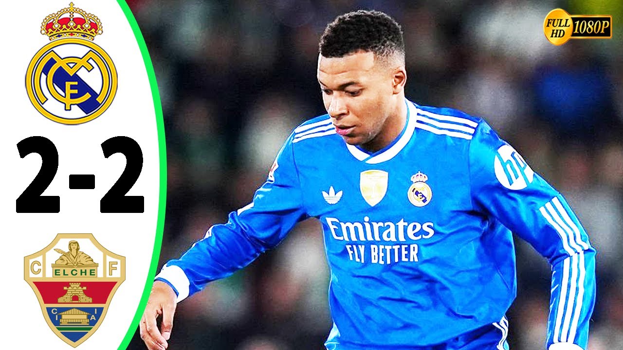 Real Madrid vs Elche 2-2 All Goals & Highlights 2025 HD