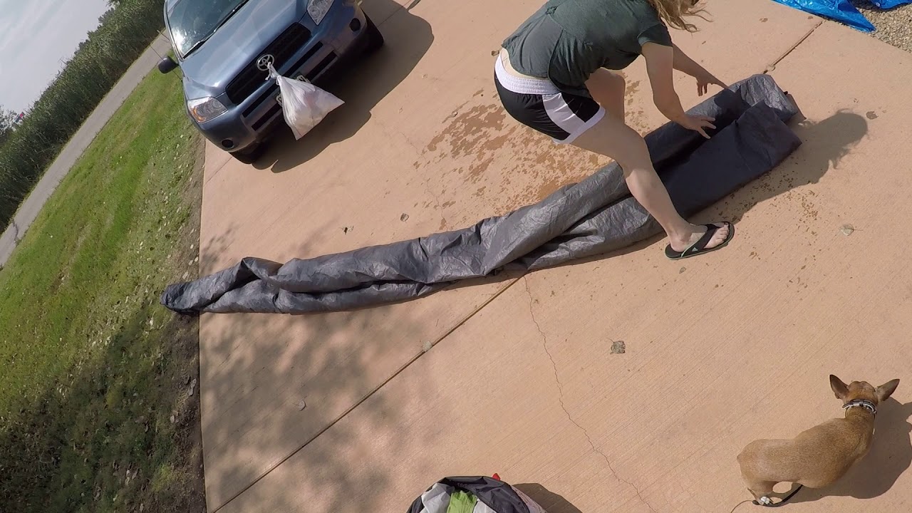 How To: Fold Up The Coleman Montana (8 Person Tent) in LESS than 4 Minutes!