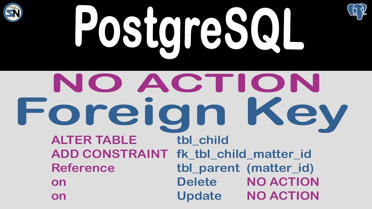 NO ACTION Foreign Keys in PostgreSQL, learn how the NO ACTION behavior is enforced.