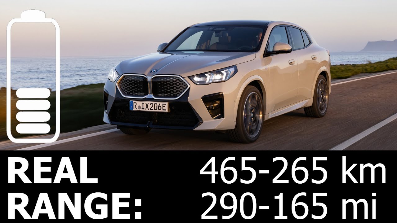 BMW iX2 xDrive30 highway real range energy power consumption economy mpkWh motorway 2025 M Sport