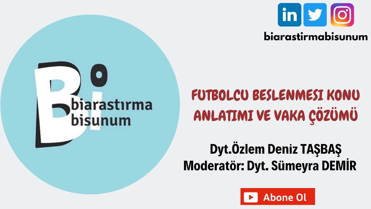 Futbolcu Beslenmesi Konu Anlatımı ve Vaka Çözümü
