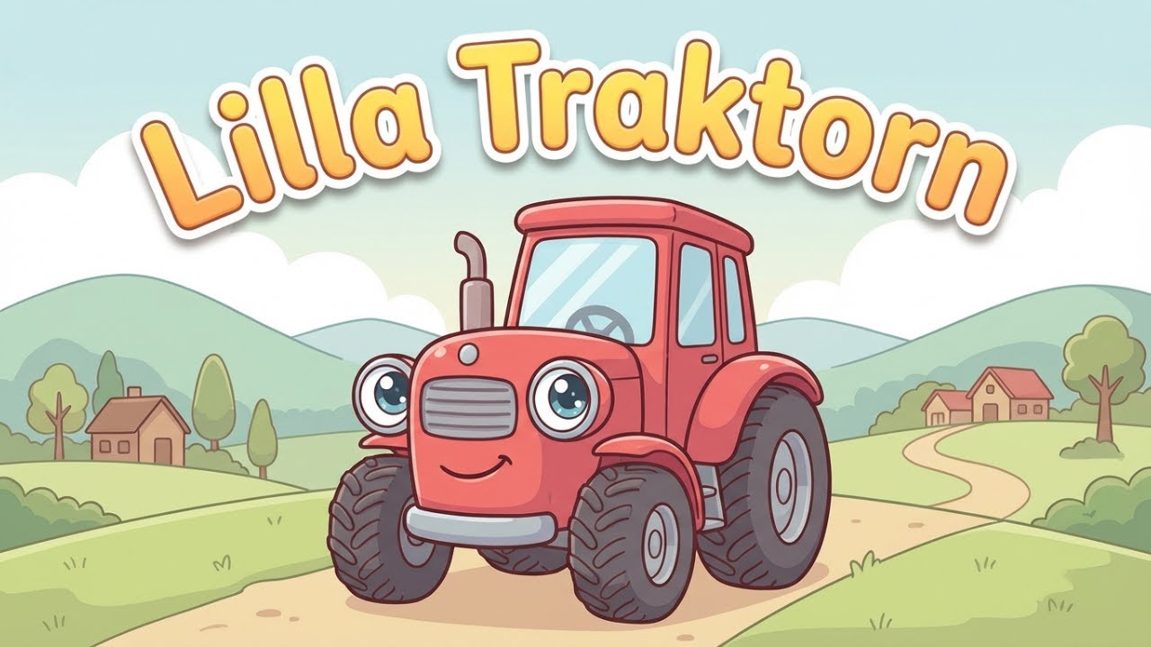 Lilla Traktorn 🚜  Traktor & Djur På Bondgården  Barnsång