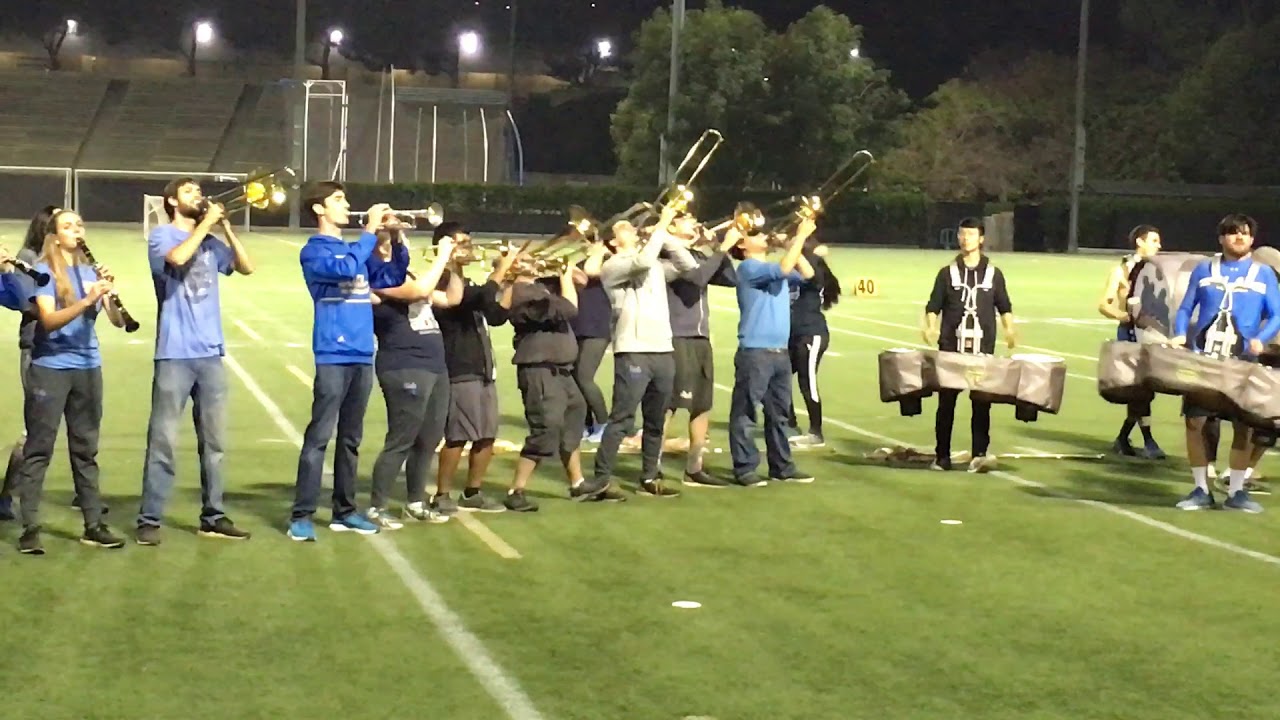 UCLA Marching Band Seniors performing Word Up! during Last Practice of the season